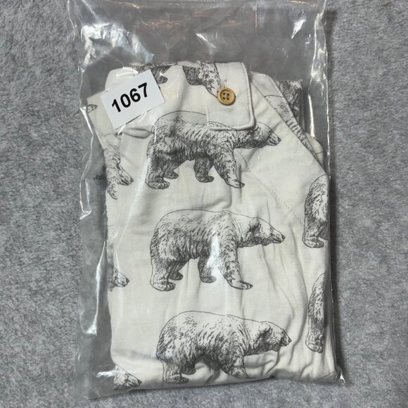 Kate Quinn One Piece 2T Romper Bamboo Bears White Jumpsuit - Picture 5 of 5